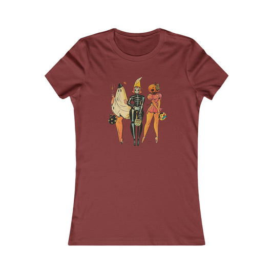 Pin Up Trick or Treat Trio Women's Tee - Deeg Family Design