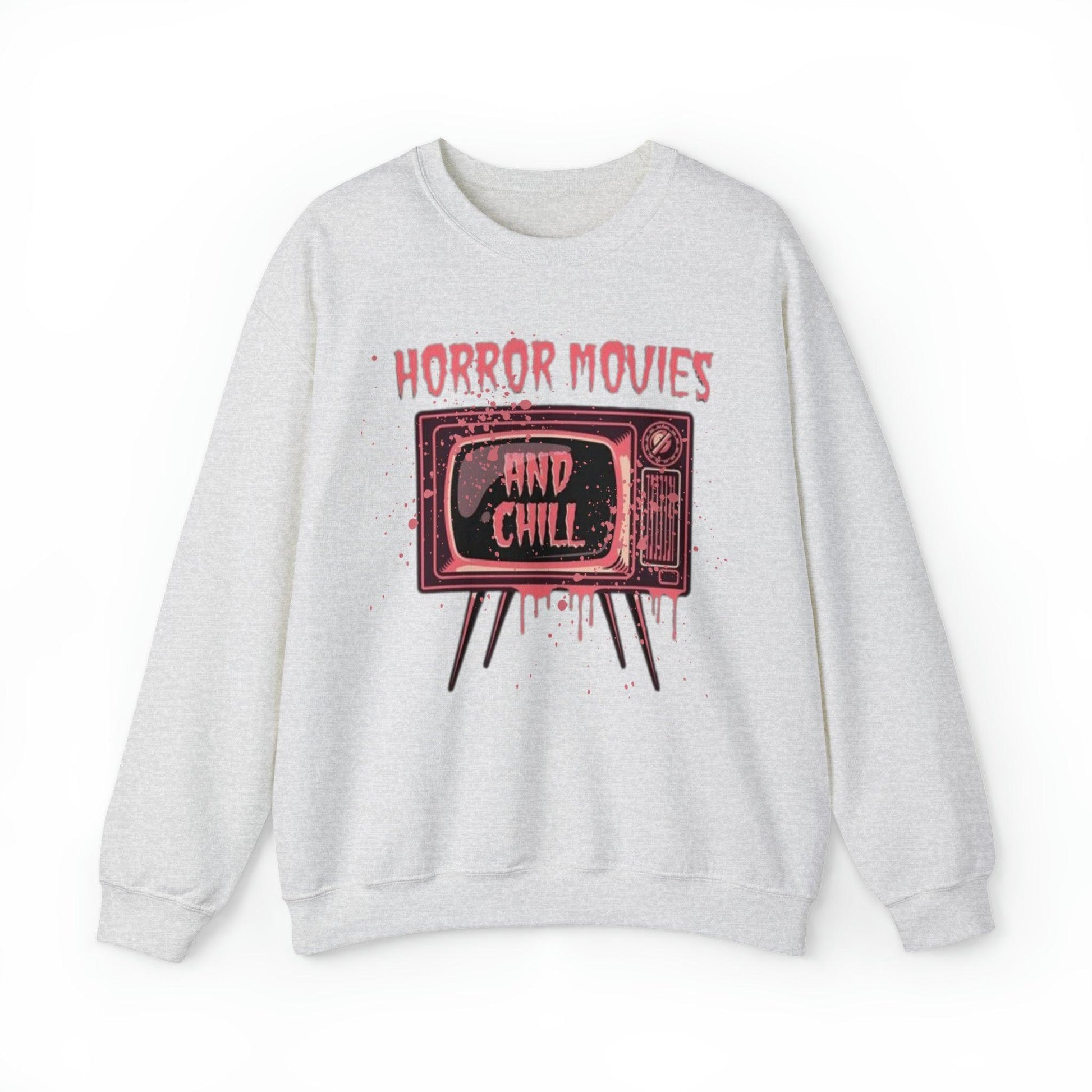 Horror Movies and Chill Adult Sweatshirt - Deeg Family Design