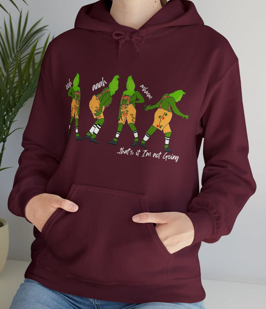 Grinch, That's It I'm Not Going Adult Hoodie