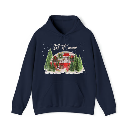 Christmas Air Stream Adult Hoodie