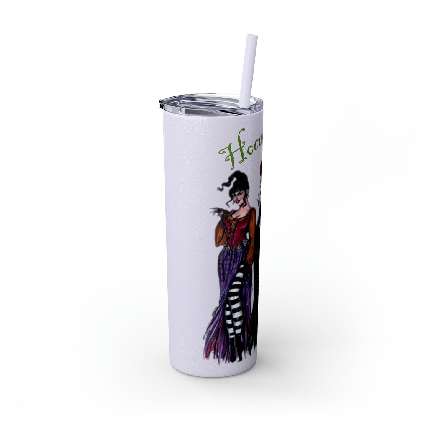 Hocus Pocus Skinny Tumbler with Straw, 20oz - Deeg Family Design