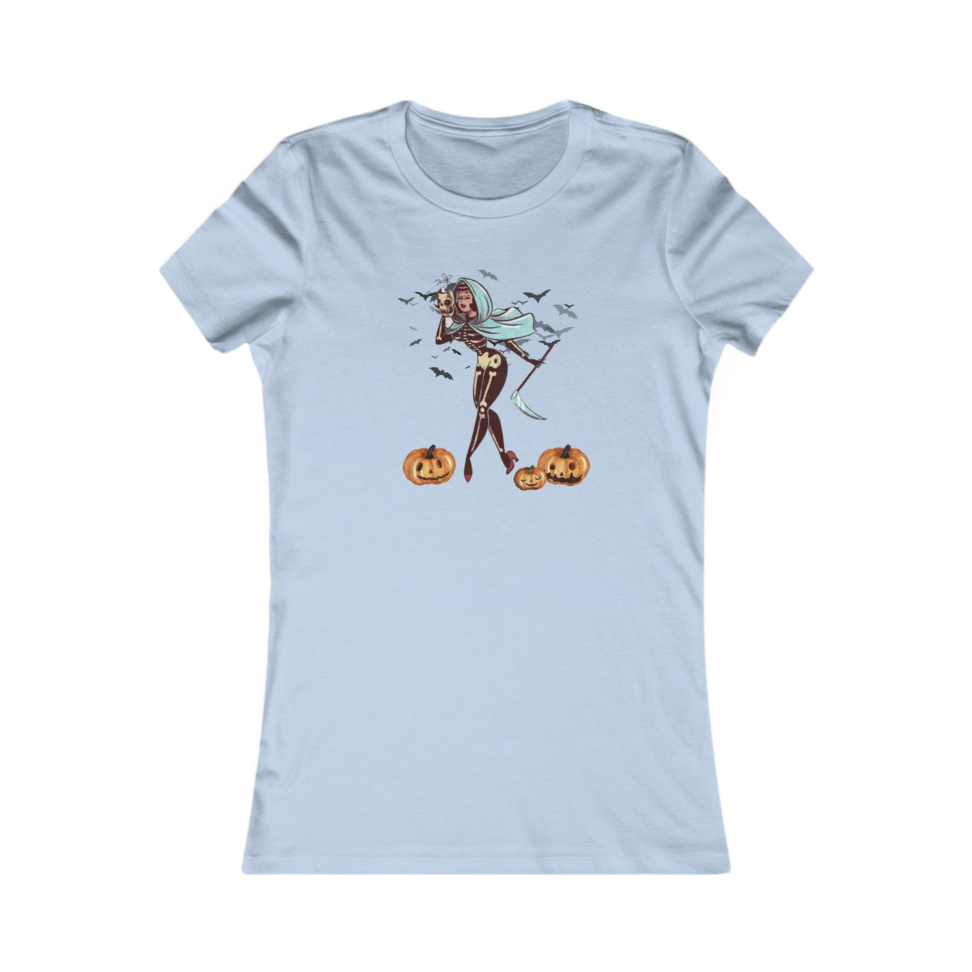 Pin Up Skeleton Lady Women's Tee - Deeg Family Design