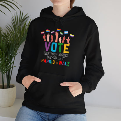 LGBTQ+ Vote Adult Hoodie