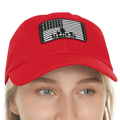 Veterans Day Dad Hat with Leather Patch