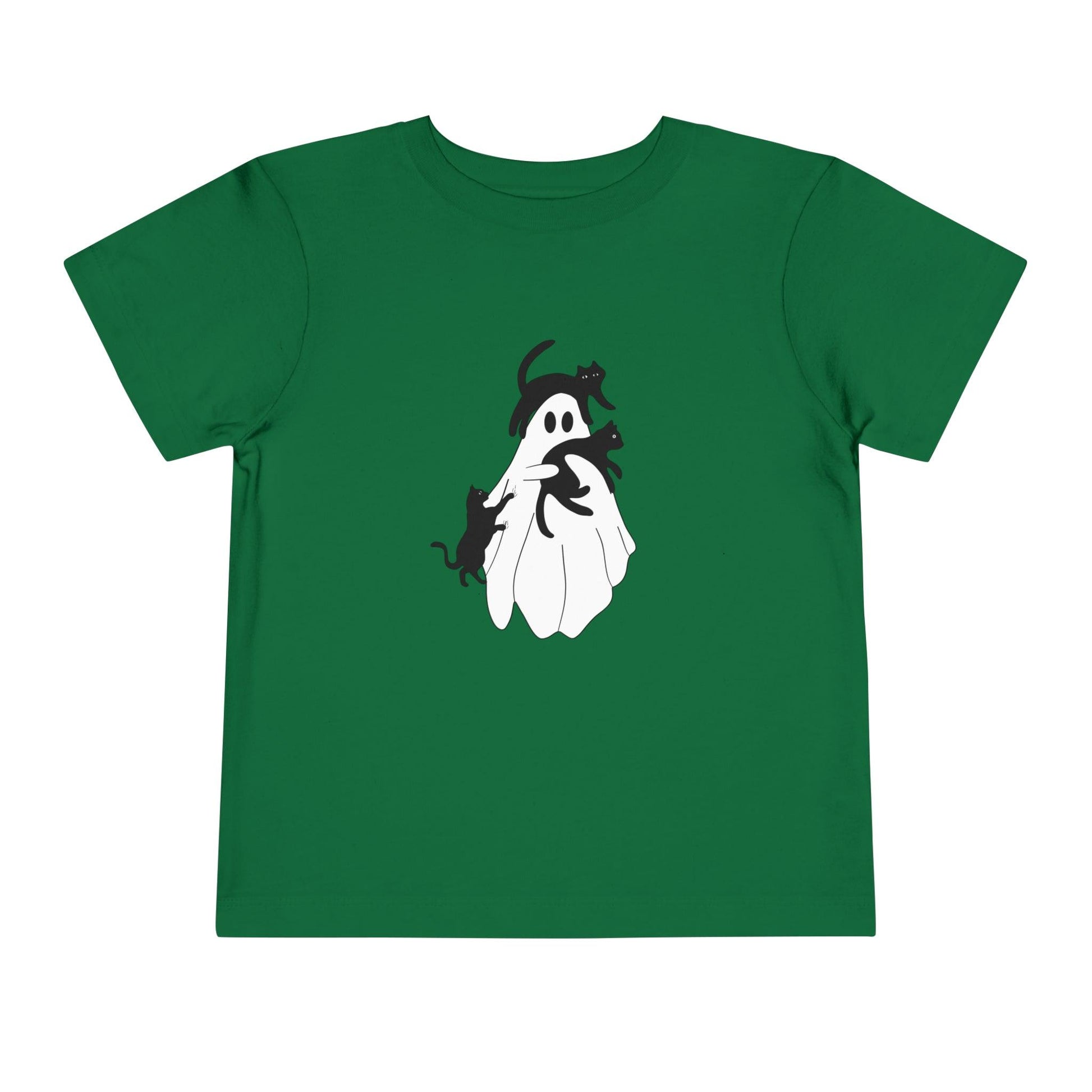 Ghost with Cats Toddler Tee - Deeg Family Design