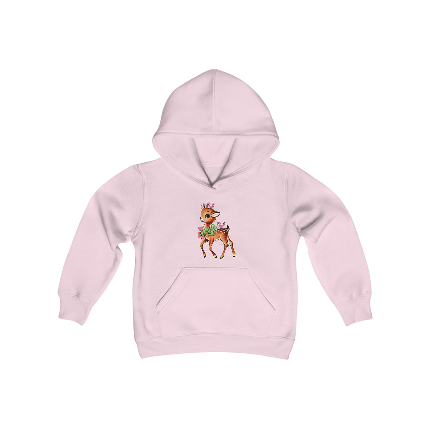 Vintage Christmas Deer Youth Hoodie