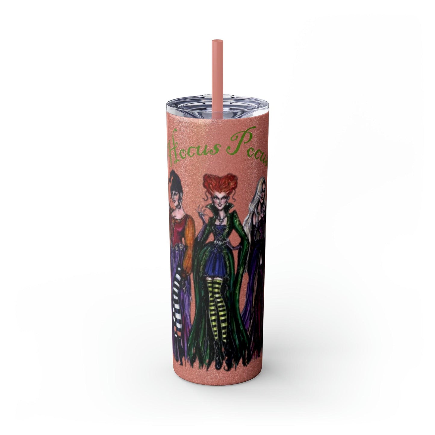 Hocus Pocus Skinny Tumbler with Straw, 20oz - Deeg Family Design