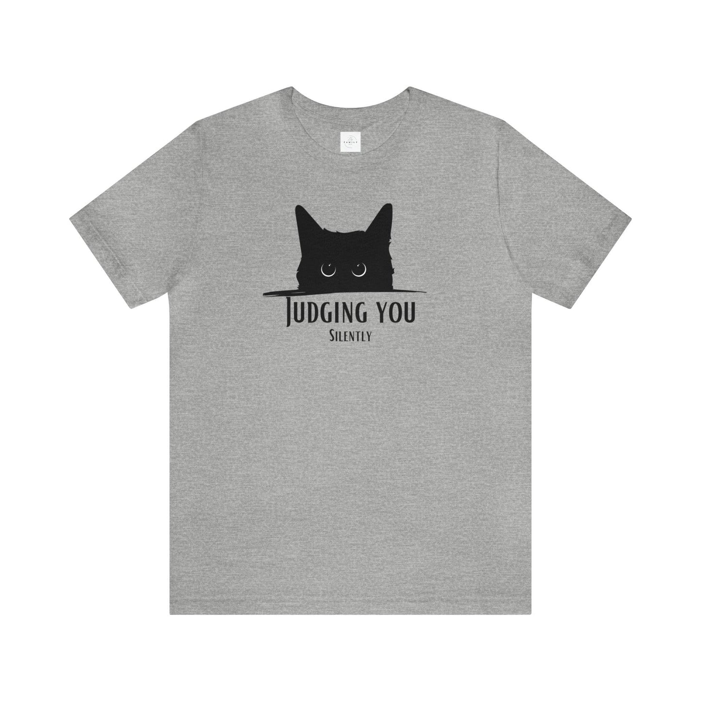 Judging You Cat Adult Tee - Deeg Family Design