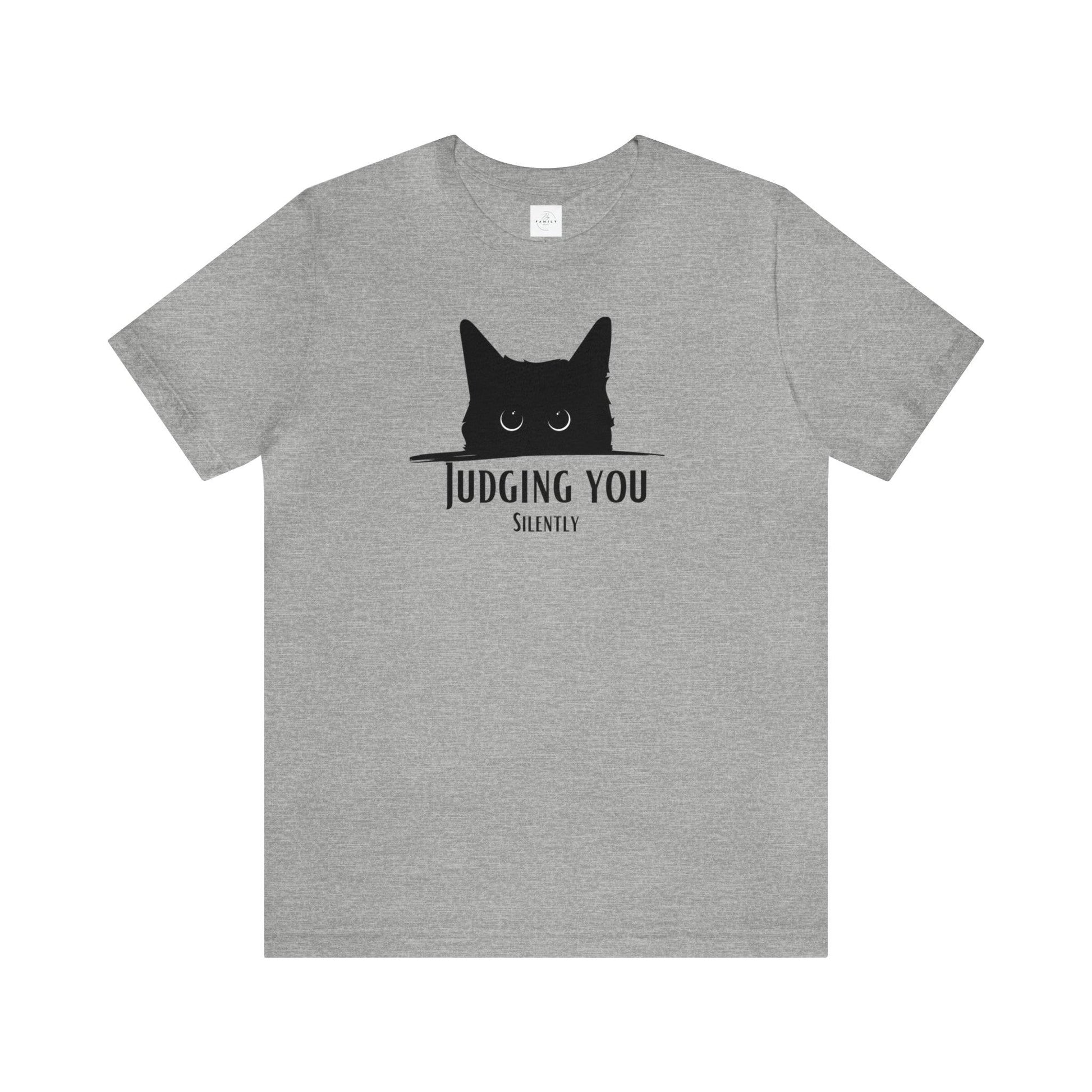 Judging You Cat Adult Tee - Deeg Family Design