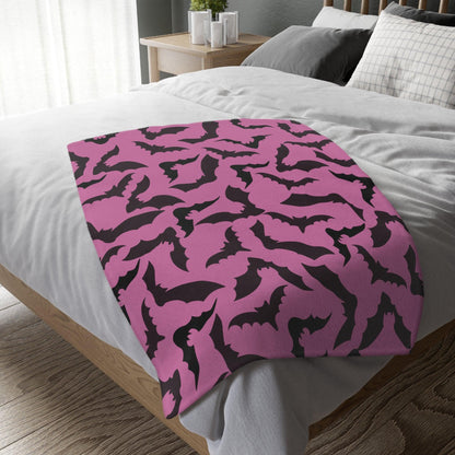 Batty Velveteen Minky Blanket - Deeg Family Design