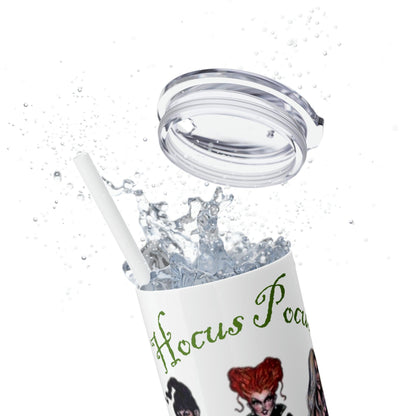 Hocus Pocus Skinny Tumbler with Straw, 20oz - Deeg Family Design