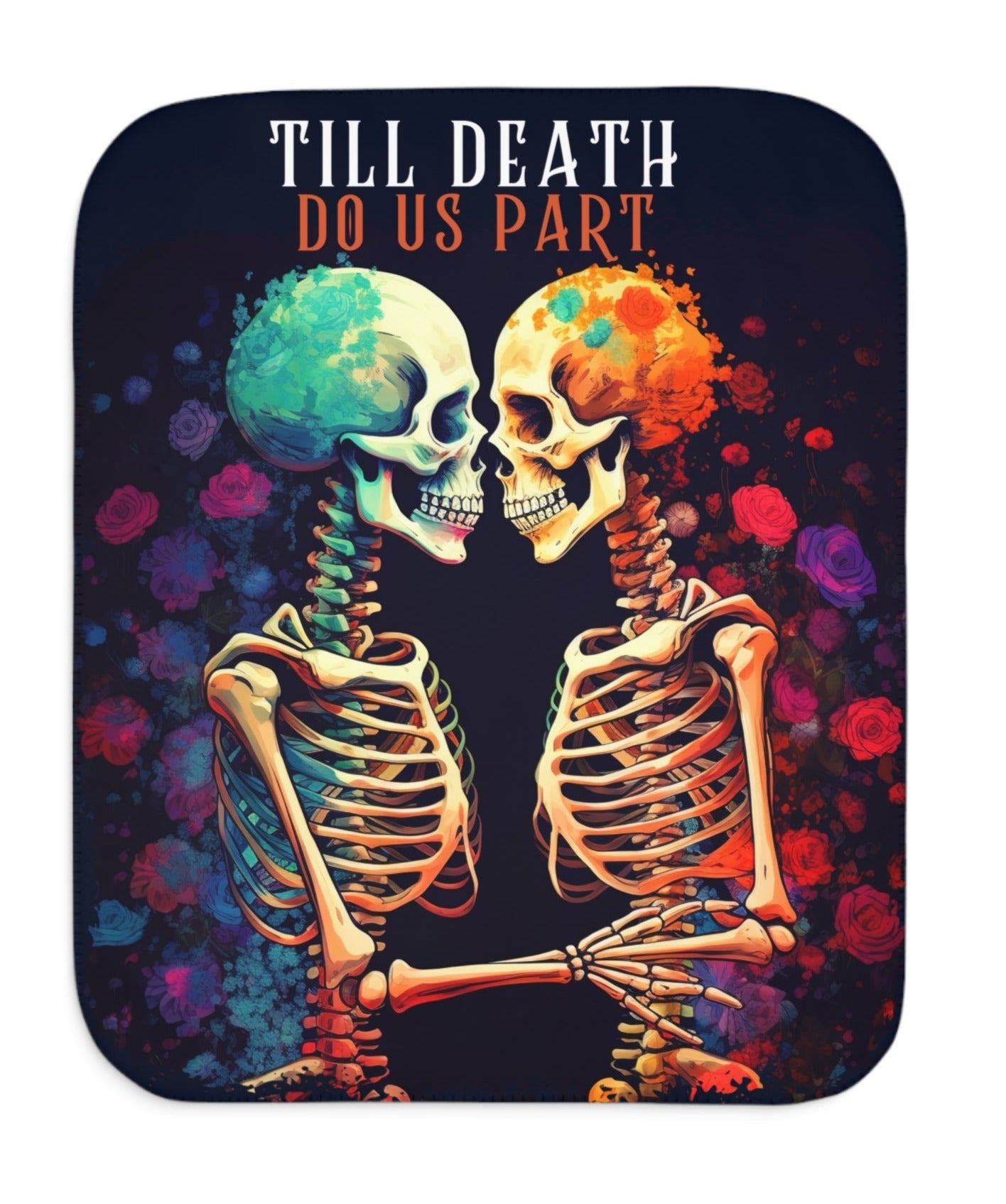 Till Death Do Us Part Skeleton Sherpa Blanket