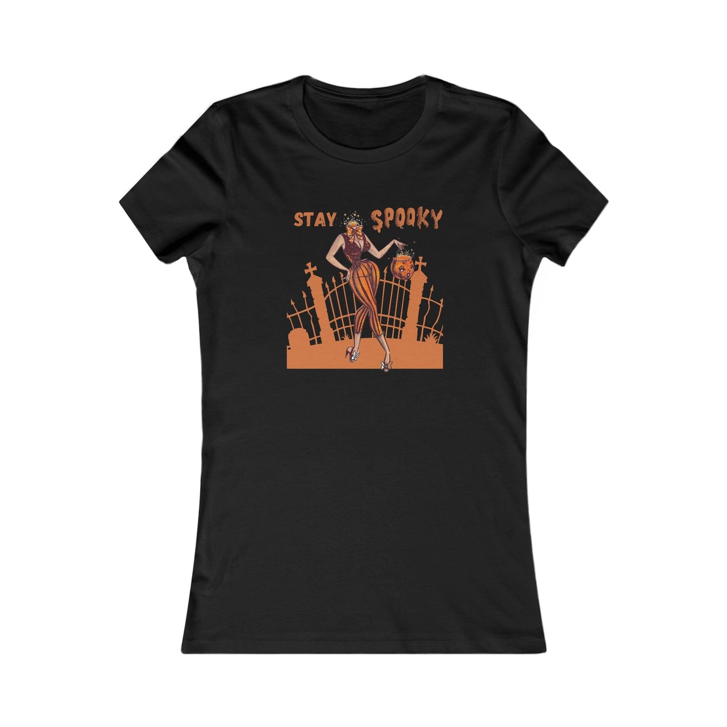 Pin Up Stay Spooky Women's Tee - Deeg Family Design