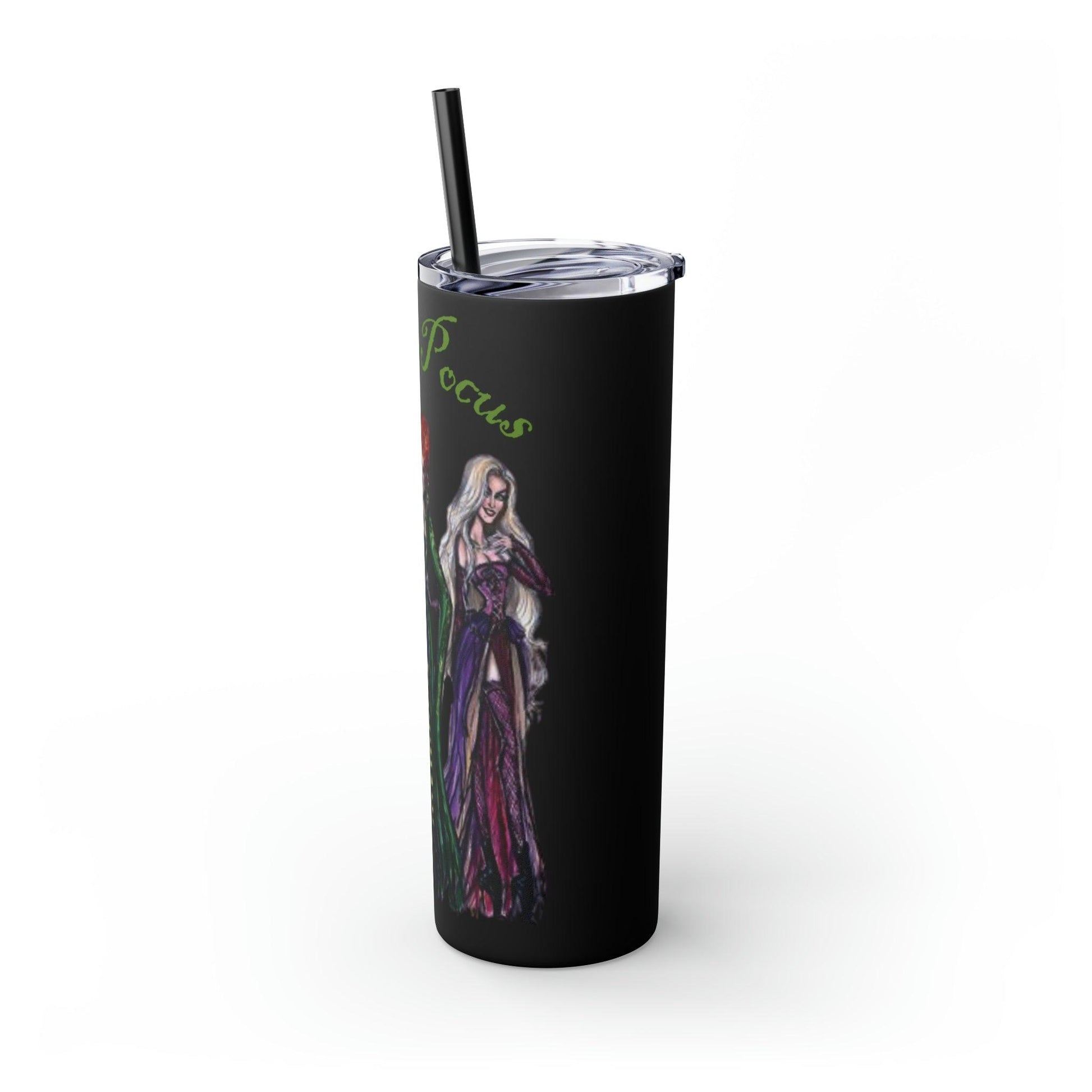 Hocus Pocus Skinny Tumbler with Straw, 20oz - Deeg Family Design