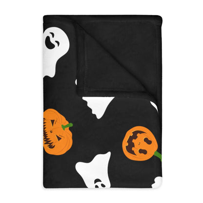 Cute Halloween Velveteen Minky Blanket - Deeg Family Design