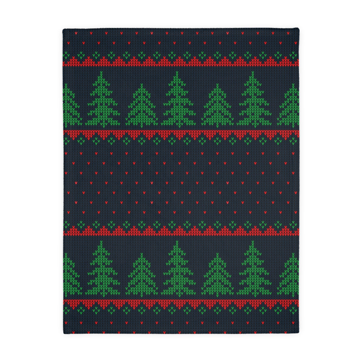 Winter Tree Pattern Velveteen Minky Blanket