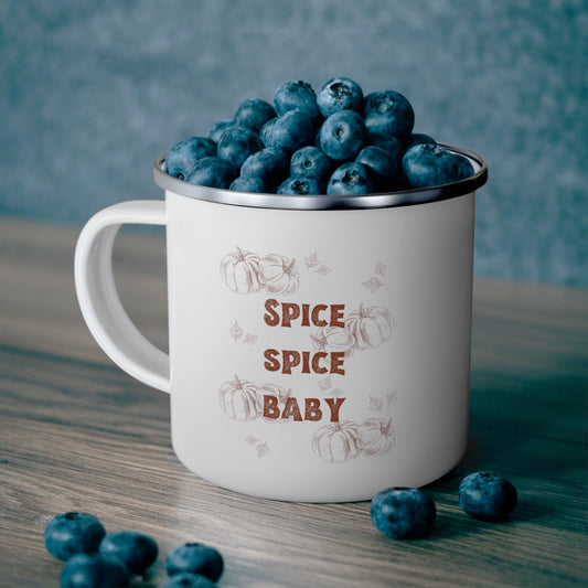 Spice Spice Baby Enamel Camping Mug - Deeg Family Design