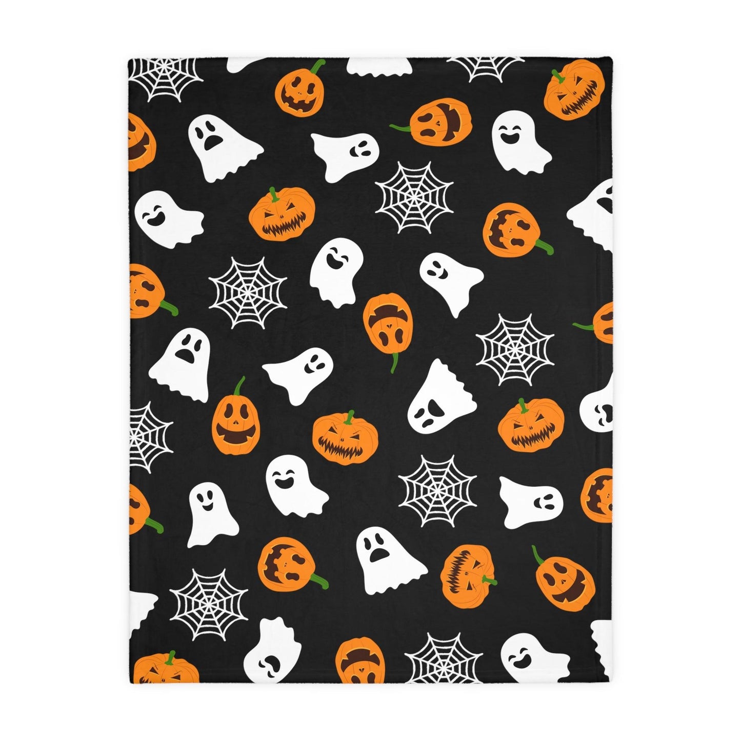 Cute Halloween Velveteen Minky Blanket - Deeg Family Design