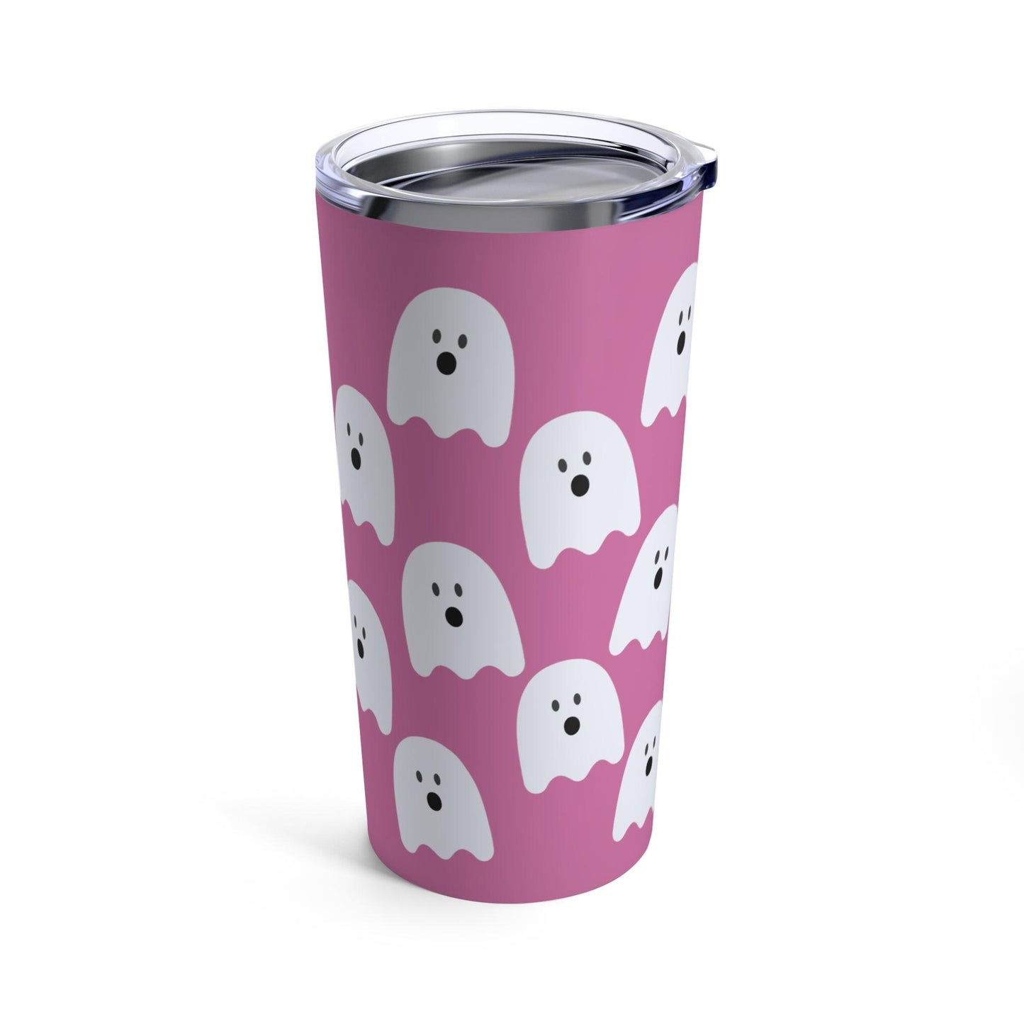 Pink Ghost Tumbler 20oz - Deeg Family Design