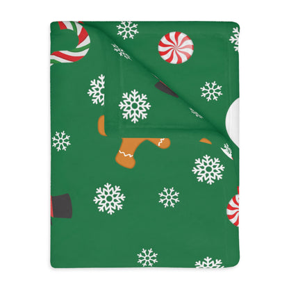 Christmas Vibes Velveteen Minky Blanket