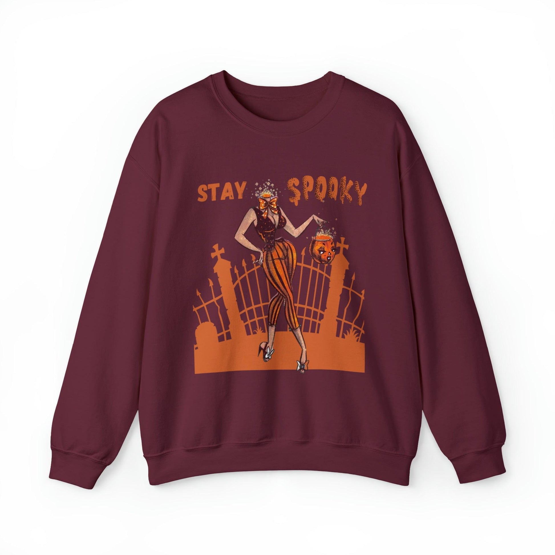 Pin Up Stay Spooky Adult Sweatshirt - Deeg Family Design