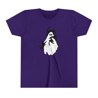 Ghost with Cats Youth Tee - Deeg Family Design