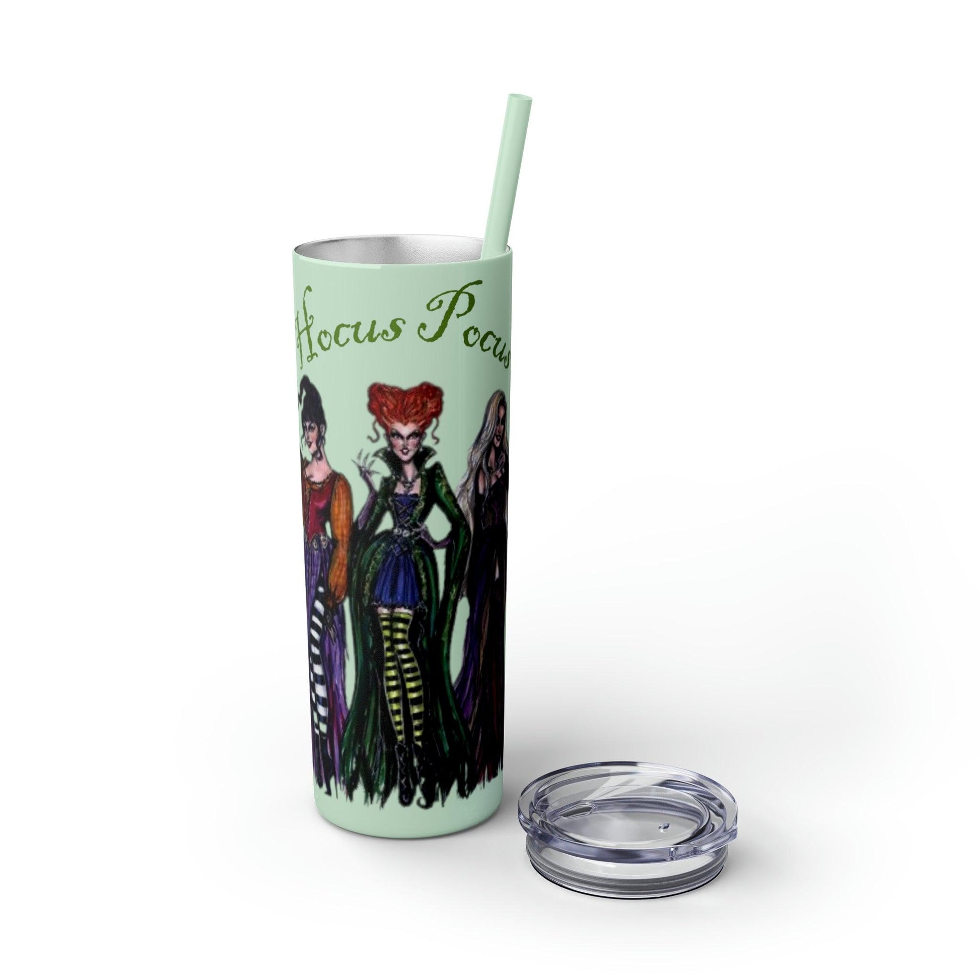 Hocus Pocus Skinny Tumbler with Straw, 20oz - Deeg Family Design