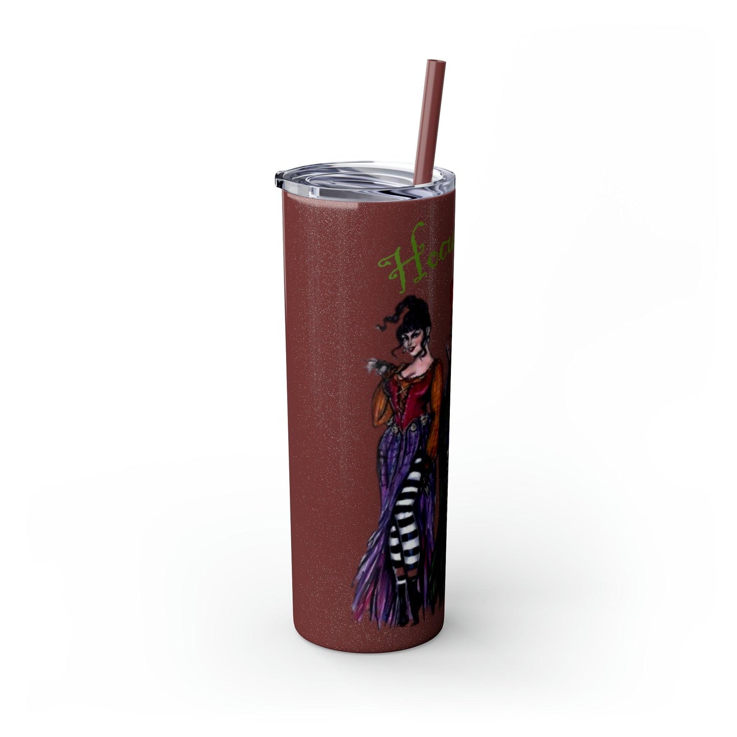 Hocus Pocus Skinny Tumbler with Straw, 20oz - Deeg Family Design