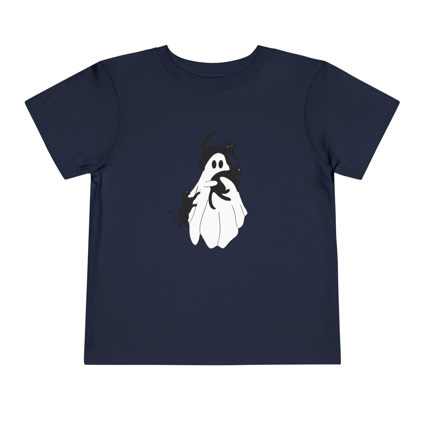 Ghost with Cats Toddler Tee - Deeg Family Design