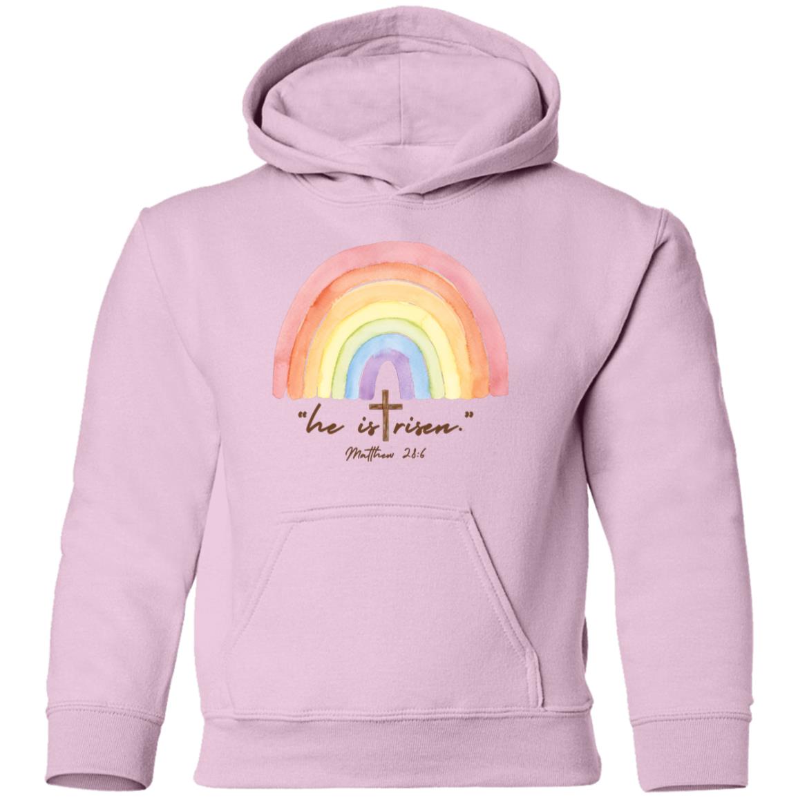 He is risen rainbow Youth Hoodie