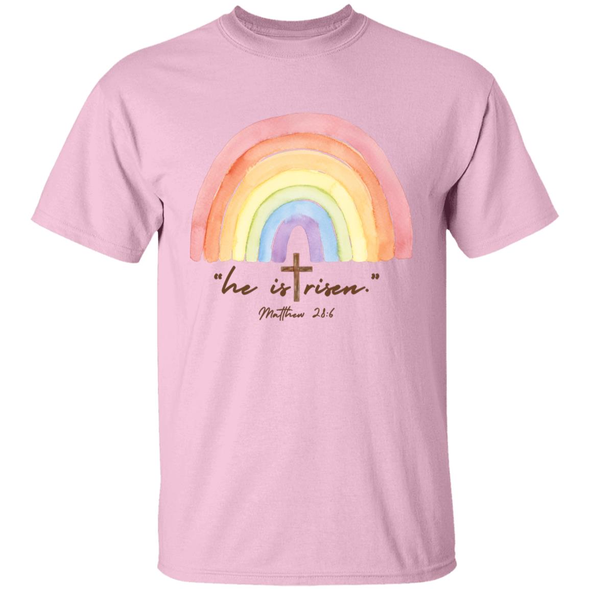 He is risen rainbow Youth tee