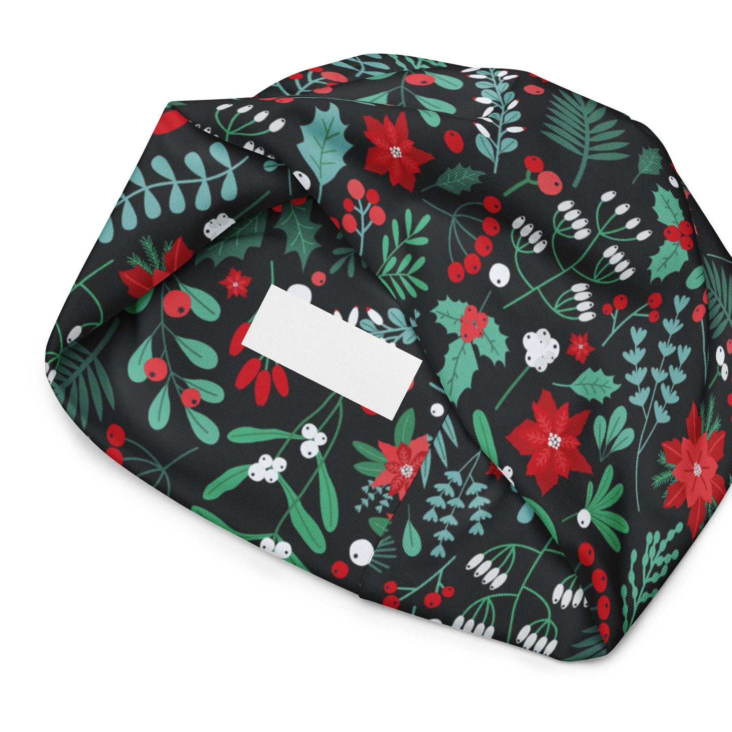 Winter Floral All-Over Print Beanie