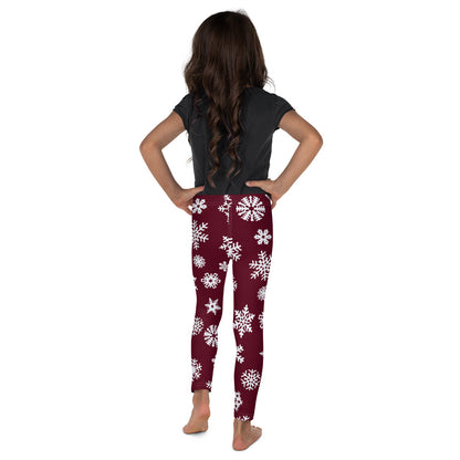 Red Snowflake Kid's Leggings