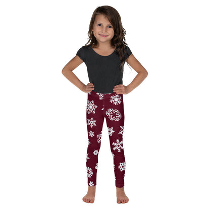 Red Snowflake Kid's Leggings