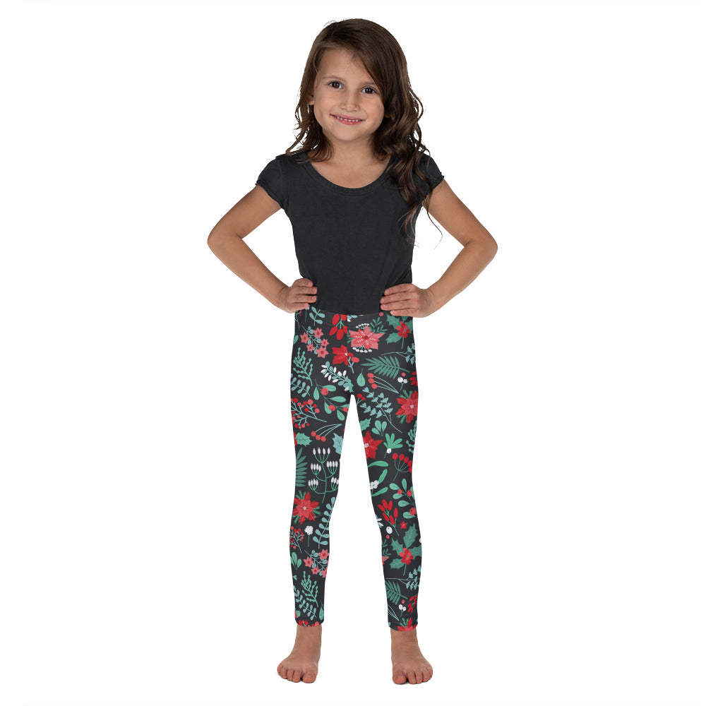 Winter Floral Kid's Leggings