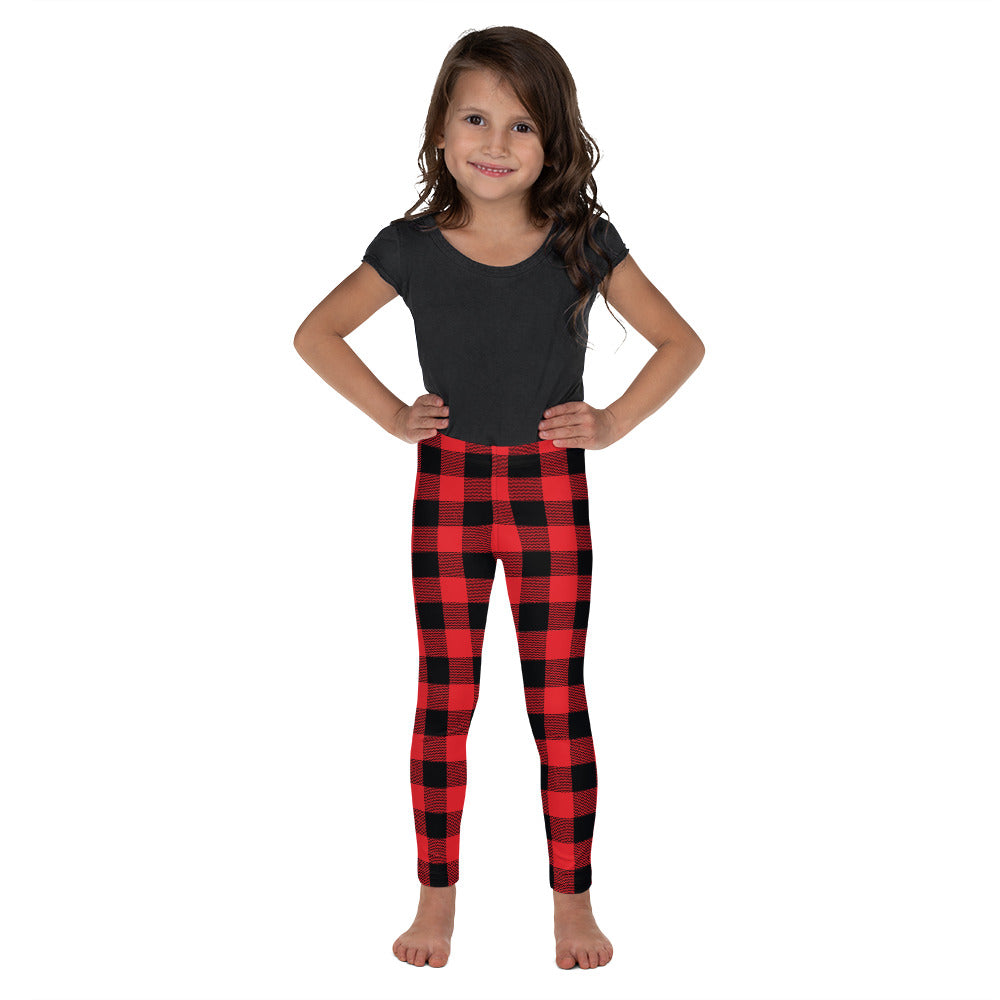 Red Buffalo Plaid Kid's Leggings