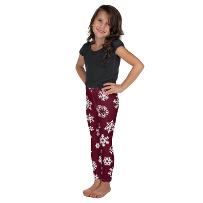 Red Snowflake Kid's Leggings