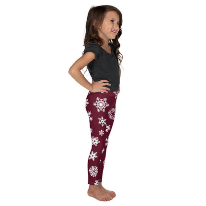 Red Snowflake Kid's Leggings