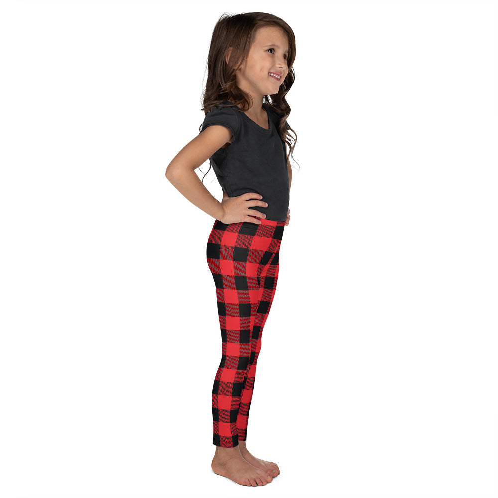 Red Buffalo Plaid Kid's Leggings