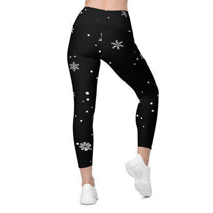 Black Snow Leggings with pockets