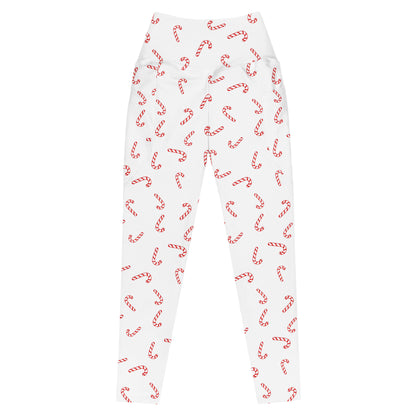 Candy Cane Leggings with pockets