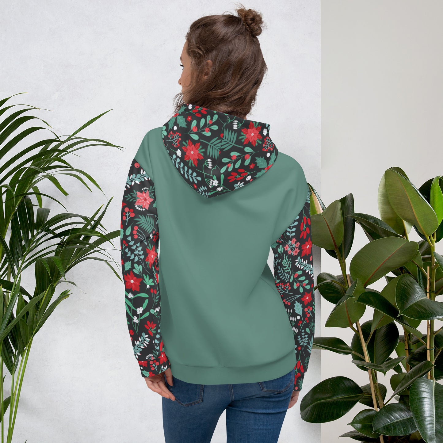 Winter Floral Adult Hoodie