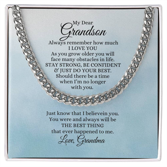 To My Grandson Chain