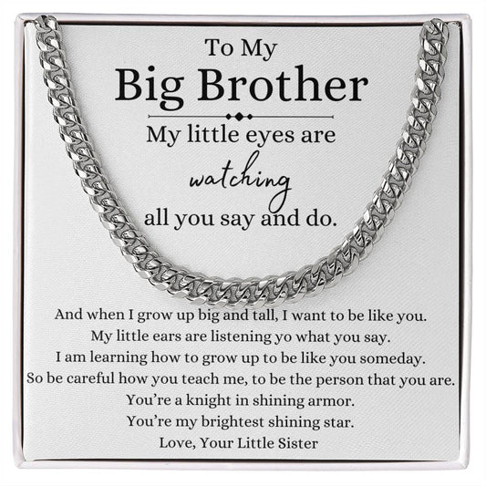 To My Big Brother Necklace