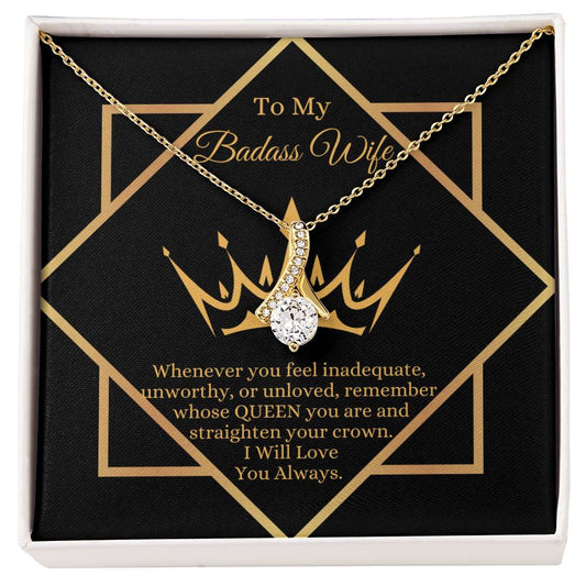 To My Badass Wife Necklace