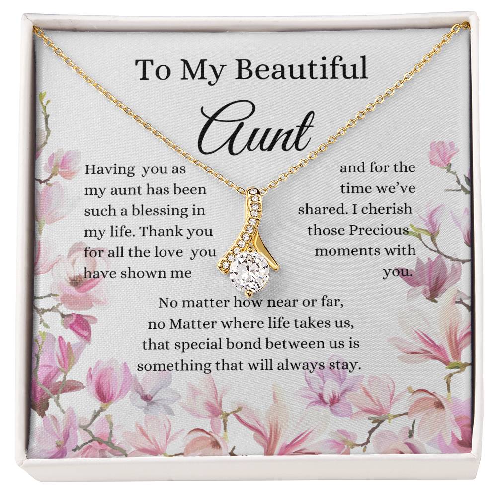 To My Beautiful Aunt Necklace