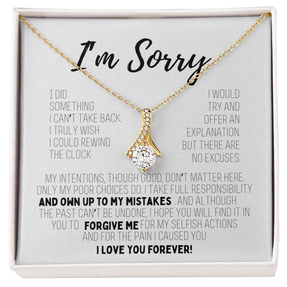 I'm Sorry Crystal Necklace