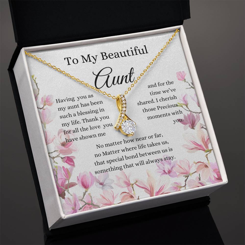 To My Beautiful Aunt Necklace