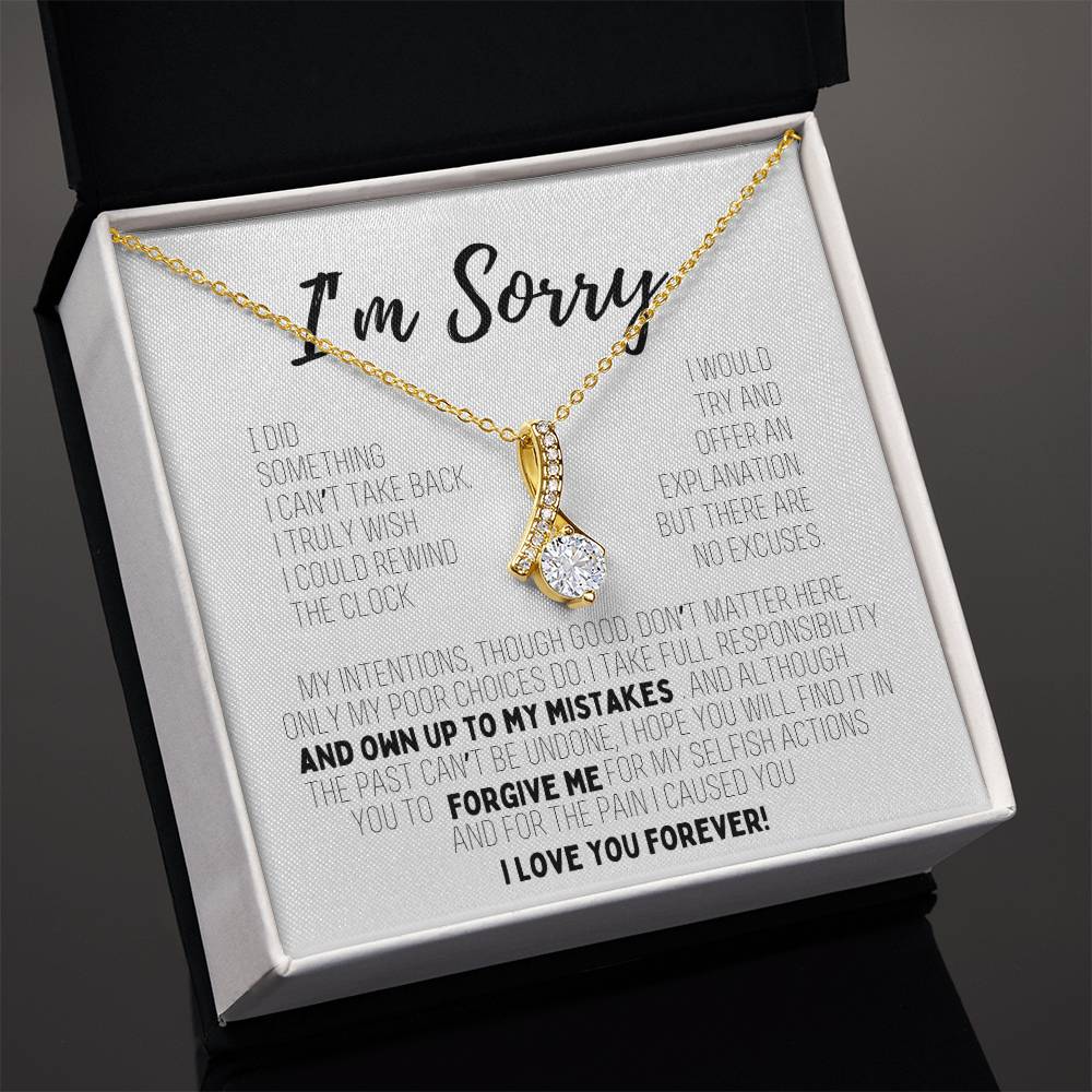 I'm Sorry Crystal Necklace