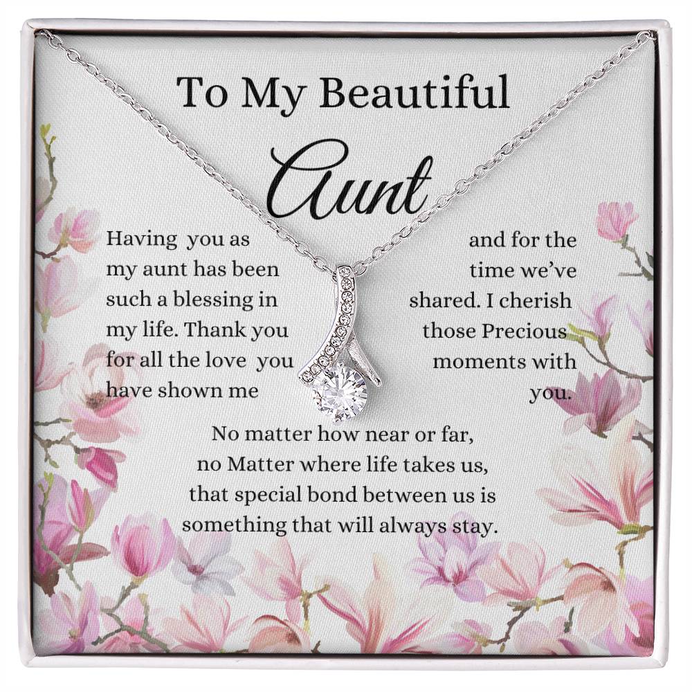 To My Beautiful Aunt Necklace